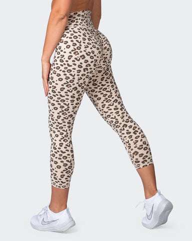 Muscle Nation Leggings Signature Scrunch 7/8 Leggings - Cheetah Print