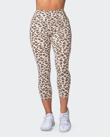 Muscle Nation Leggings Signature Scrunch 7/8 Leggings - Cheetah Print