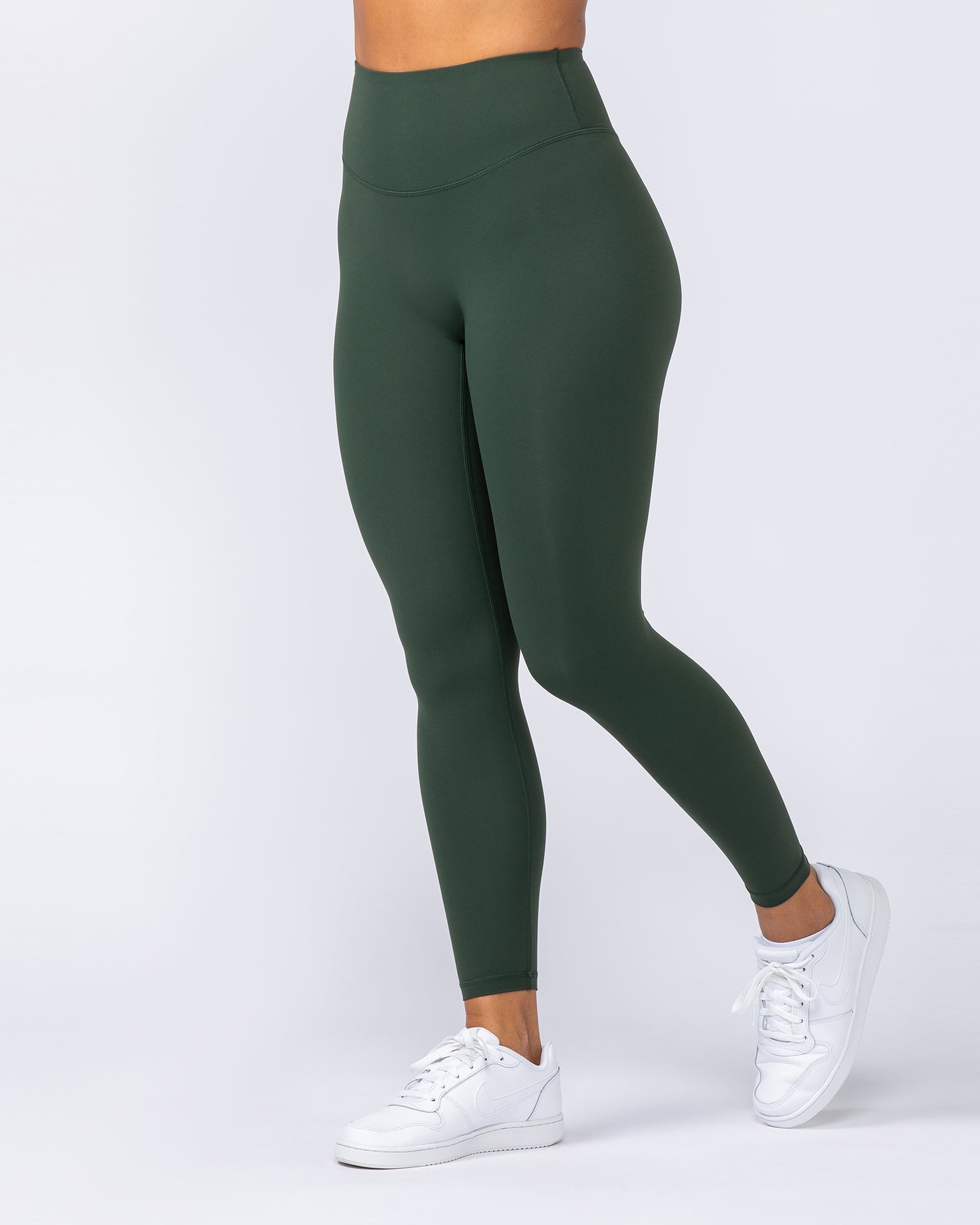 Muscle Nation Leggings Ultra Aura Ankle Length Leggings - Dark Olive