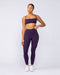 Muscle Nation Leggings Ultra Aura Ankle Length Leggings - Dark Purple