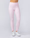 Muscle Nation Leggings Zero Rise Rib Ankle Length Leggings - Baby Pink