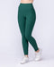 Muscle Nation Leggings Zero Rise Rib Ankle Length Leggings - Evergreen