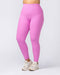 Muscle Nation Leggings Zero Rise Rib Ankle Length Leggings - Fondant Pink