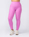 Muscle Nation Leggings Zero Rise Rib Ankle Length Leggings - Fondant Pink