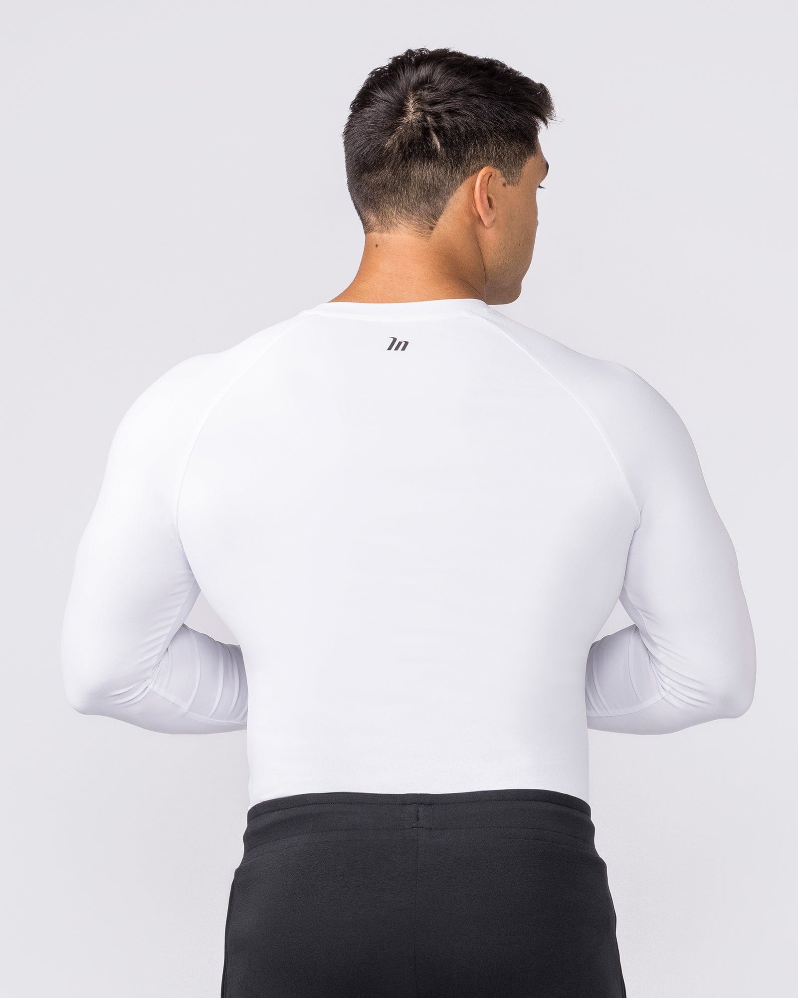 Muscle Nation Long Sleeve T-Shirts Apex Long Sleeve Tee - White