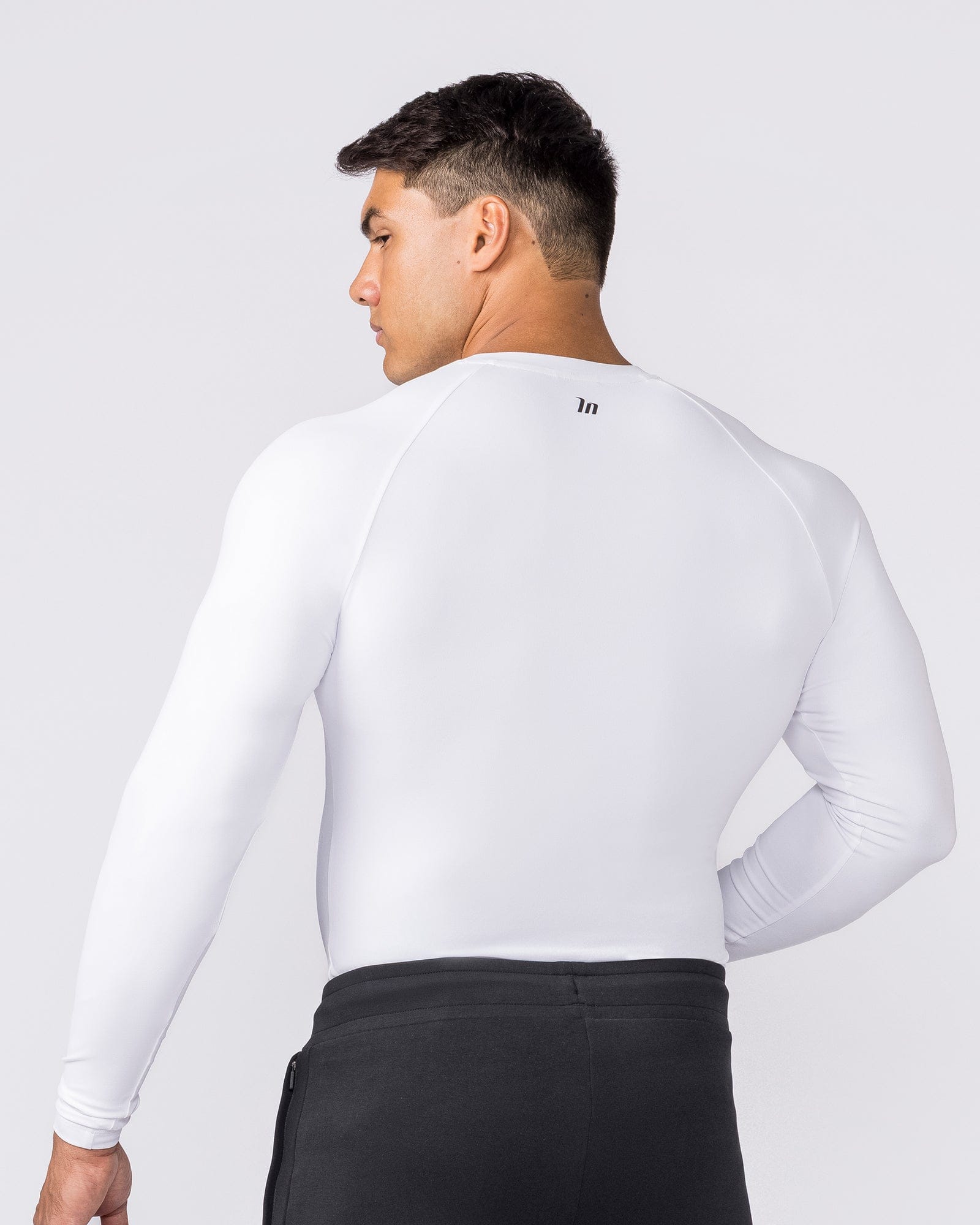 Muscle Nation Long Sleeve T-Shirts Apex Long Sleeve Tee - White