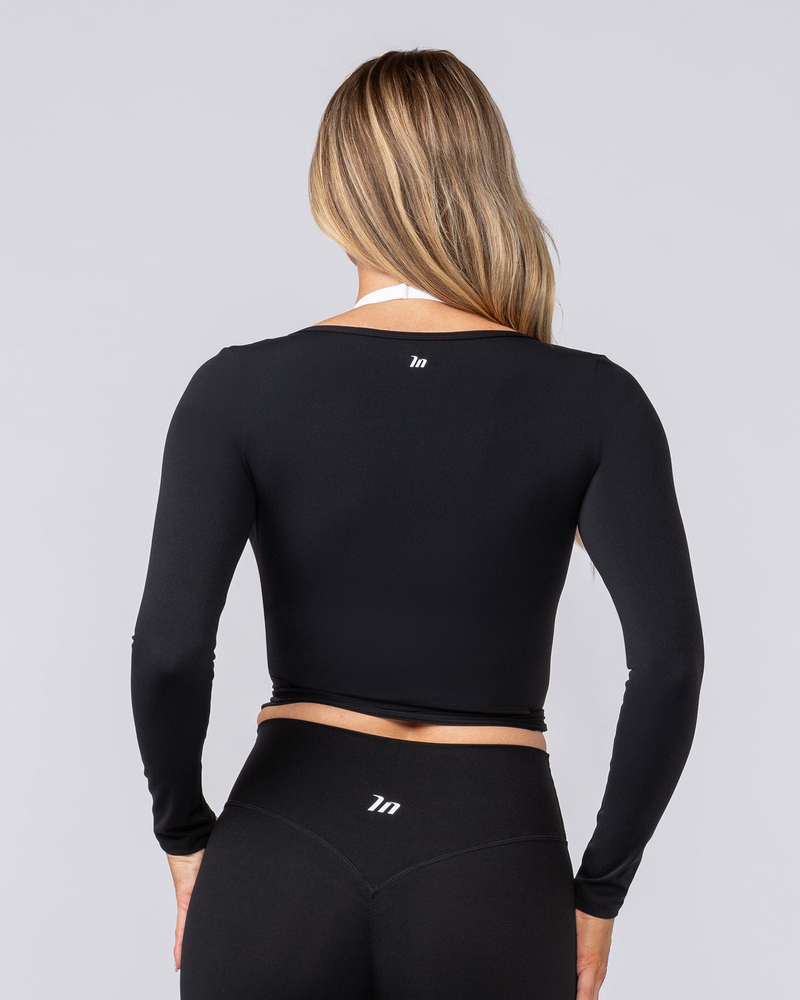 Muscle Nation Long Sleeve T-Shirts Bliss Wrap Top - Black