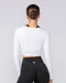 Muscle Nation Long Sleeve T-Shirts Bliss Wrap Top - White