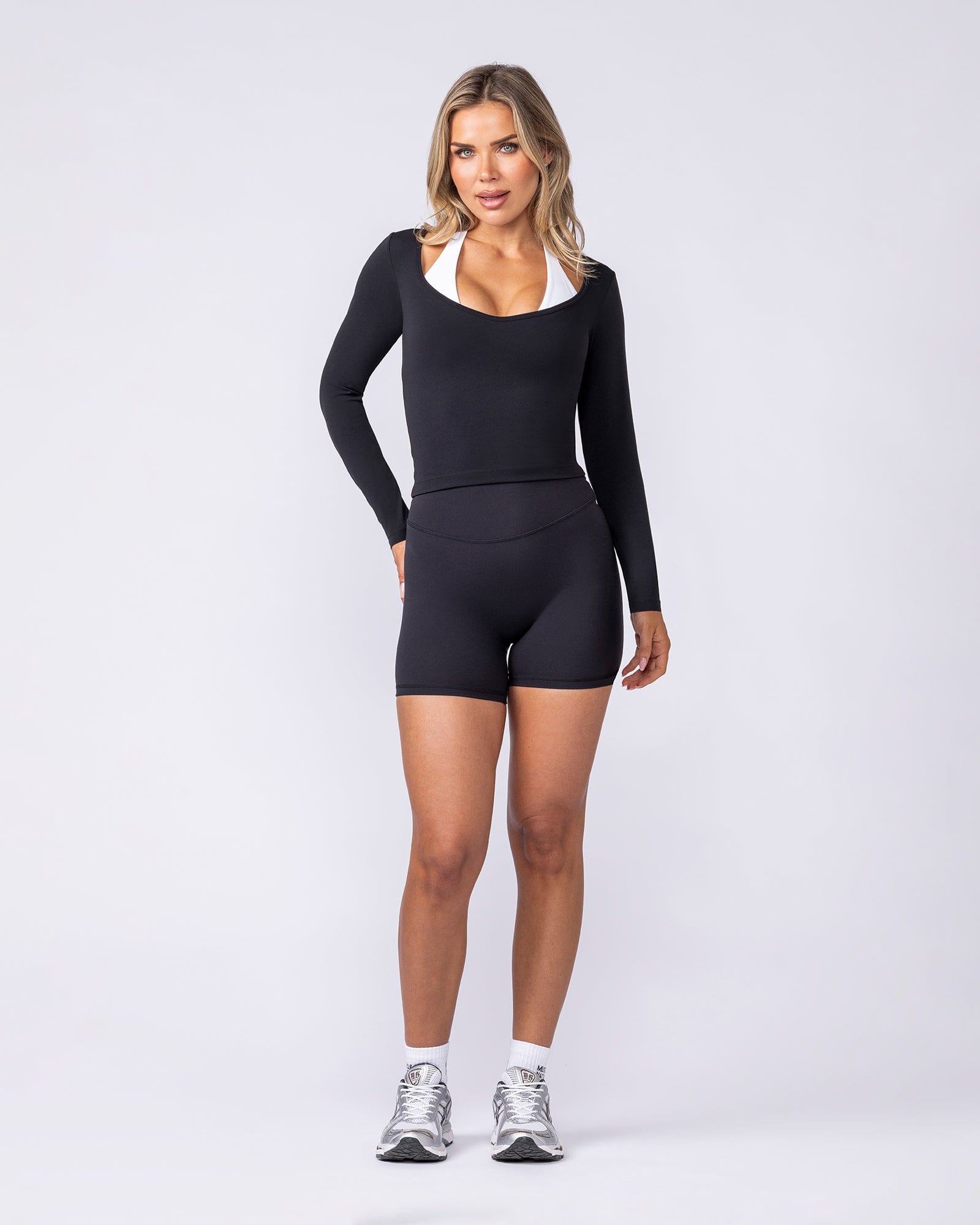 Muscle Nation Long Sleeve T-Shirts Tempo Long Sleeve Top - Black