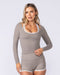 Muscle Nation Long Sleeve T-Shirts Tempo Long Sleeve Top - Oat