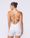 Muscle Nation One Piece Afterglow Everyday One Piece - White Grey Marl