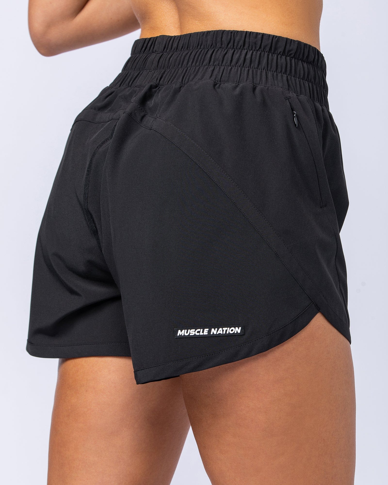 Muscle Nation Shorts Advantage Run Shorts - Black