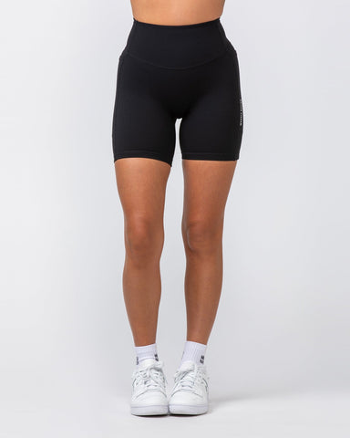 Muscle Nation Shorts Agility Aura Pocket Bike Shorts - Black