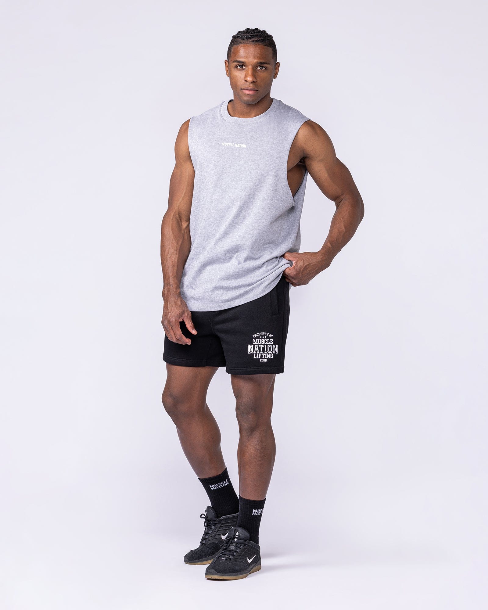 Muscle Nation Shorts Archives Sweat 5" Shorts - Black