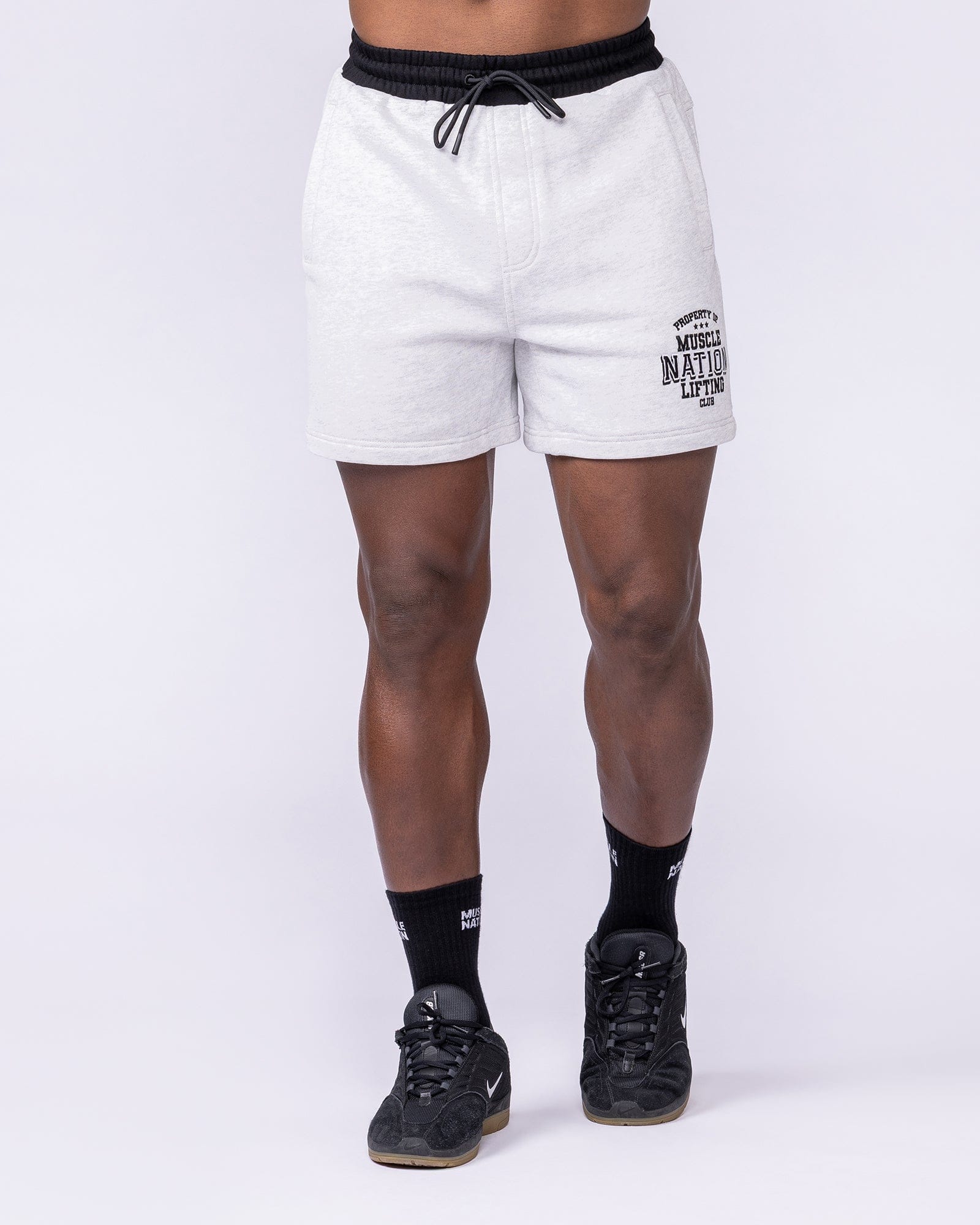 Muscle Nation Shorts Archives Sweat 5" Shorts - Snow Grey Marl