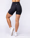 Muscle Nation Shorts Aura Peachy High Invisible Scrunch Bike Shorts - Black