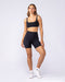 Muscle Nation Shorts Aura Peachy High Invisible Scrunch Bike Shorts - Black