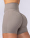 Muscle Nation Shorts Aura Peachy High Invisible Scrunch Bike Shorts - Oat