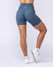 Muscle Nation Shorts Aura Peachy High Invisible Scrunch Bike Shorts - Sapphire