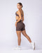 Muscle Nation Shorts Aura Peachy Invisible Scrunch Bike Shorts - Cola