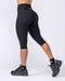 Muscle Nation Shorts Aura Peachy Invisible Scrunch Capri - Black