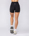 Muscle Nation Shorts Aura Peachy Invisible Scrunch Midway Shorts - Black