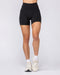 Muscle Nation Shorts Aura Peachy Invisible Scrunch Midway Shorts - Black