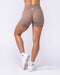 Muscle Nation Shorts Aura Peachy Invisible Scrunch Midway Shorts - Cookie