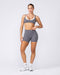 Muscle Nation Shorts Aura Peachy Invisible Scrunch Midway Shorts - Shadow Grey