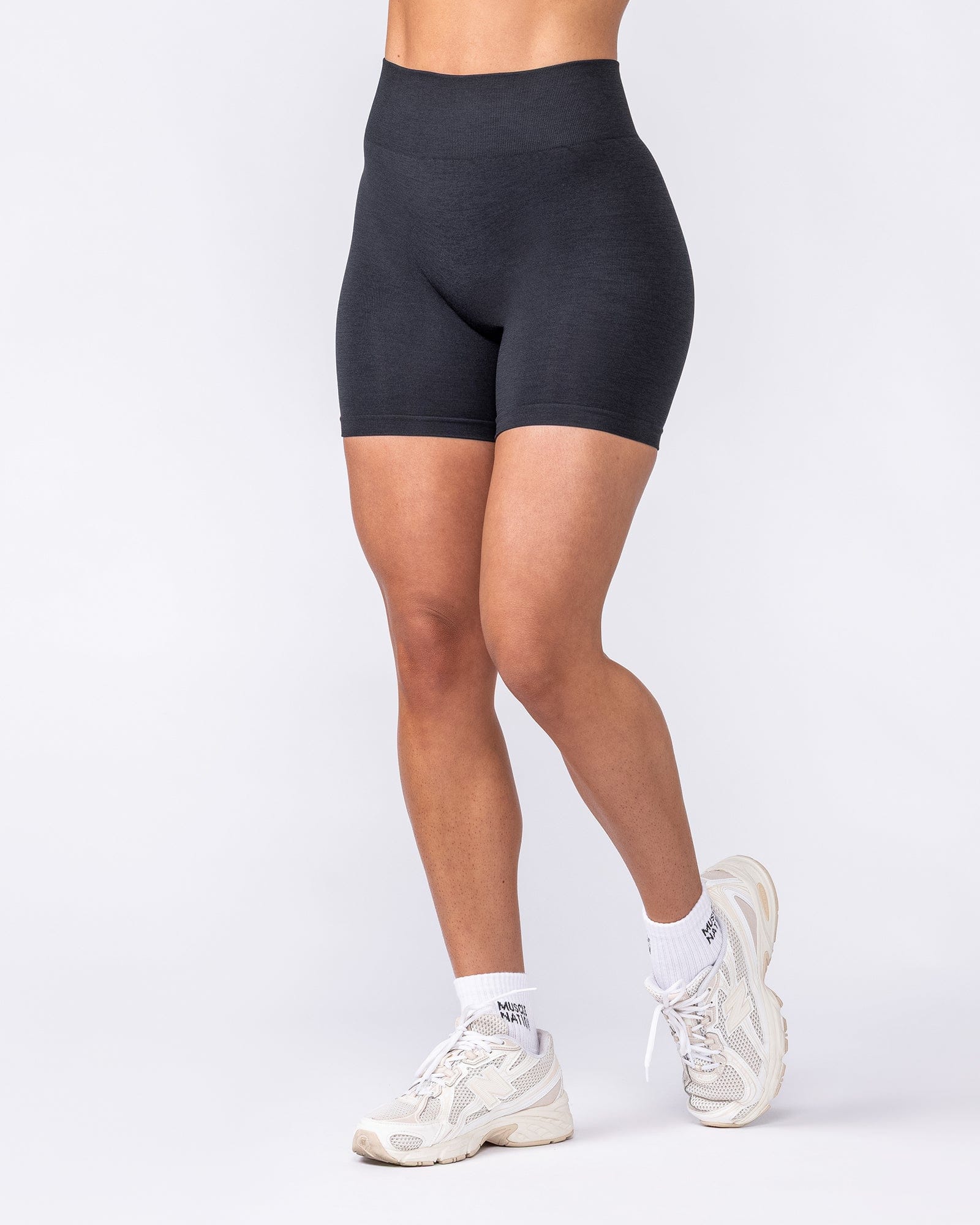 Muscle Nation Shorts Bare Seamless Bike Shorts - Black