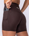 Muscle Nation Shorts Booty Shaper Pocket Bike Shorts - Cocoa