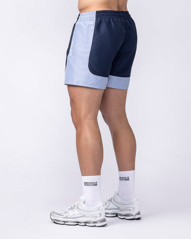 Muscle Nation Shorts Campus 5" Shorts - Aero Blue