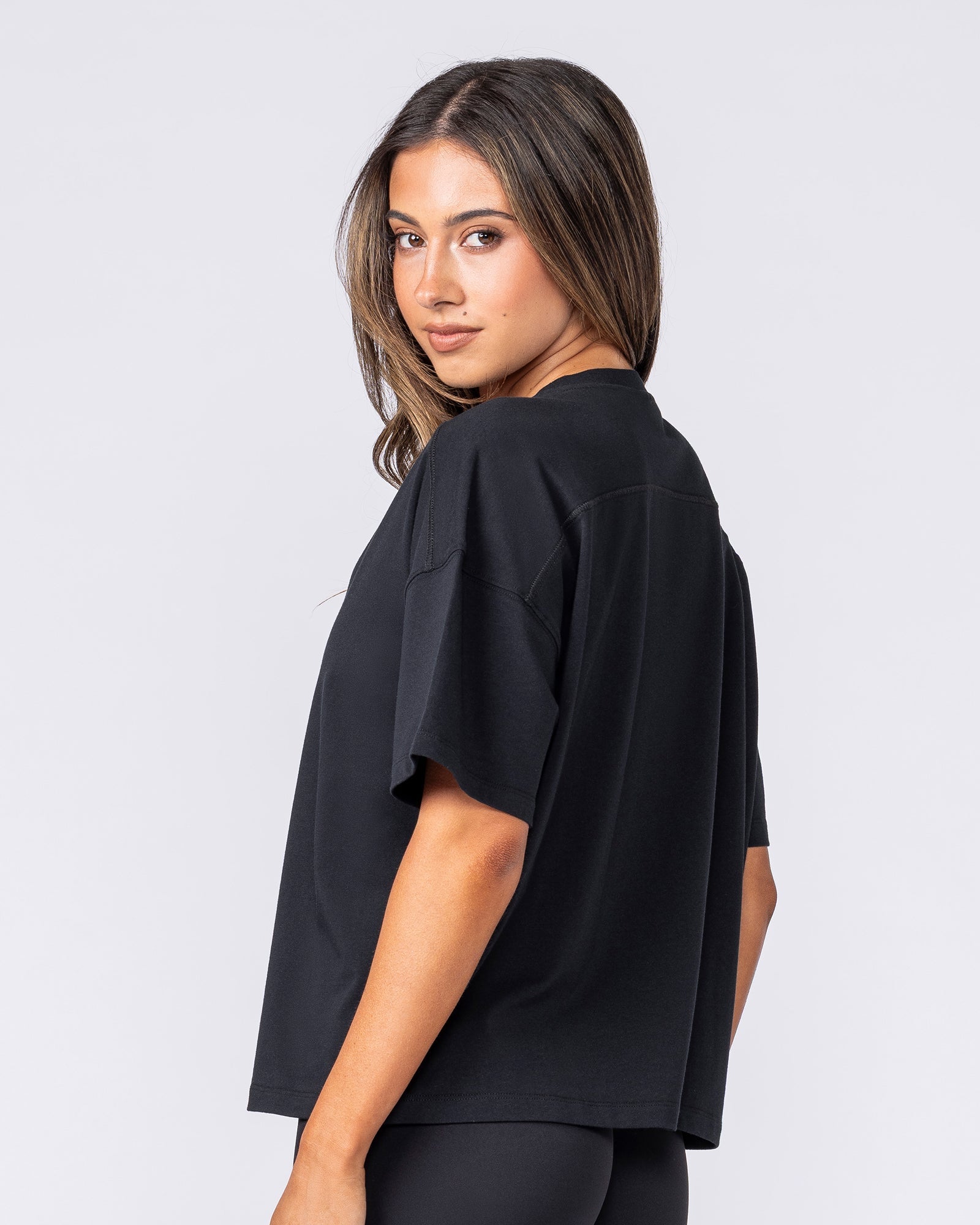 Muscle Nation Shorts Classic Boxy Tee - Black
