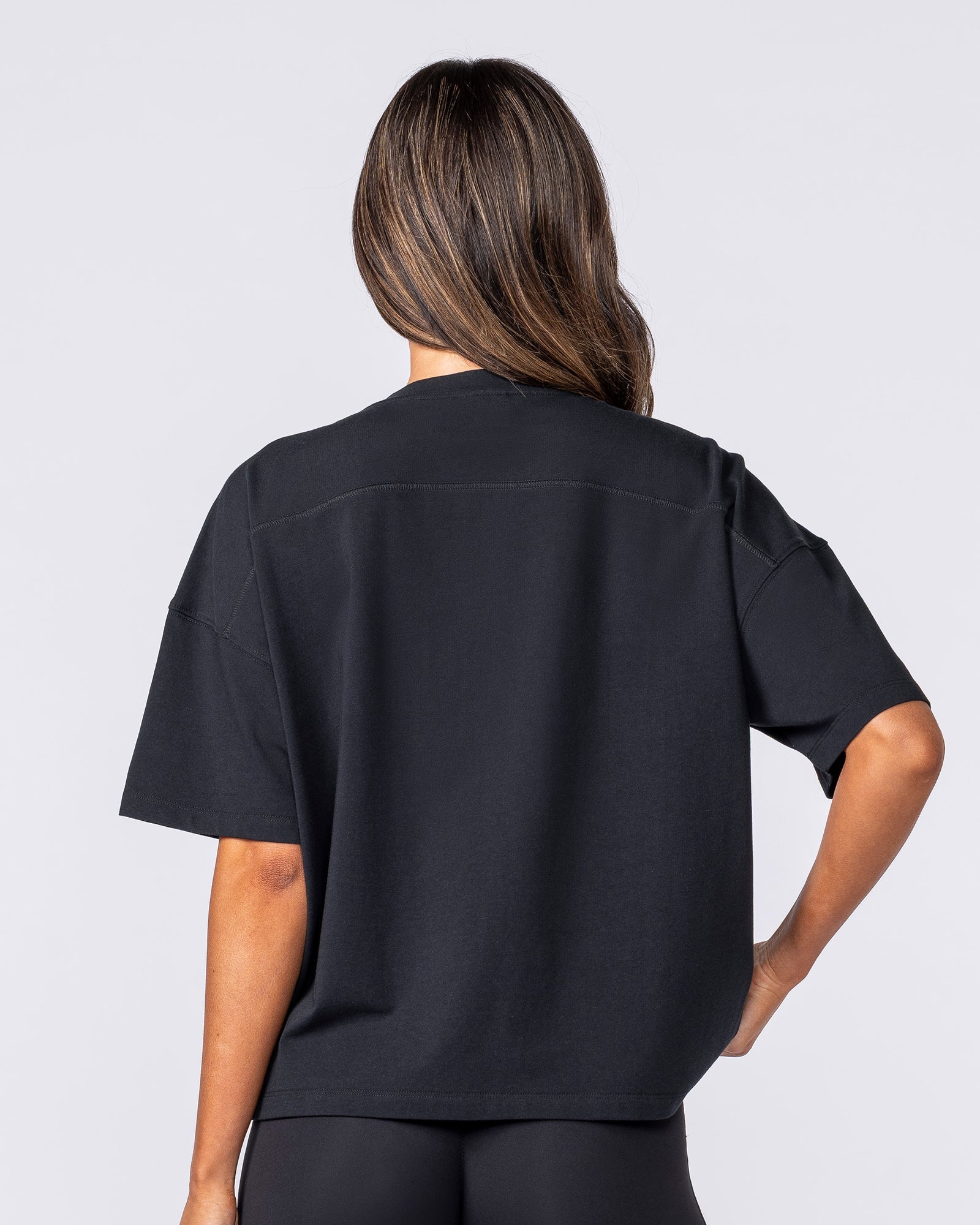 Muscle Nation Shorts Classic Boxy Tee - Black