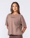 Muscle Nation Shorts Classic Boxy Tee - Cookie