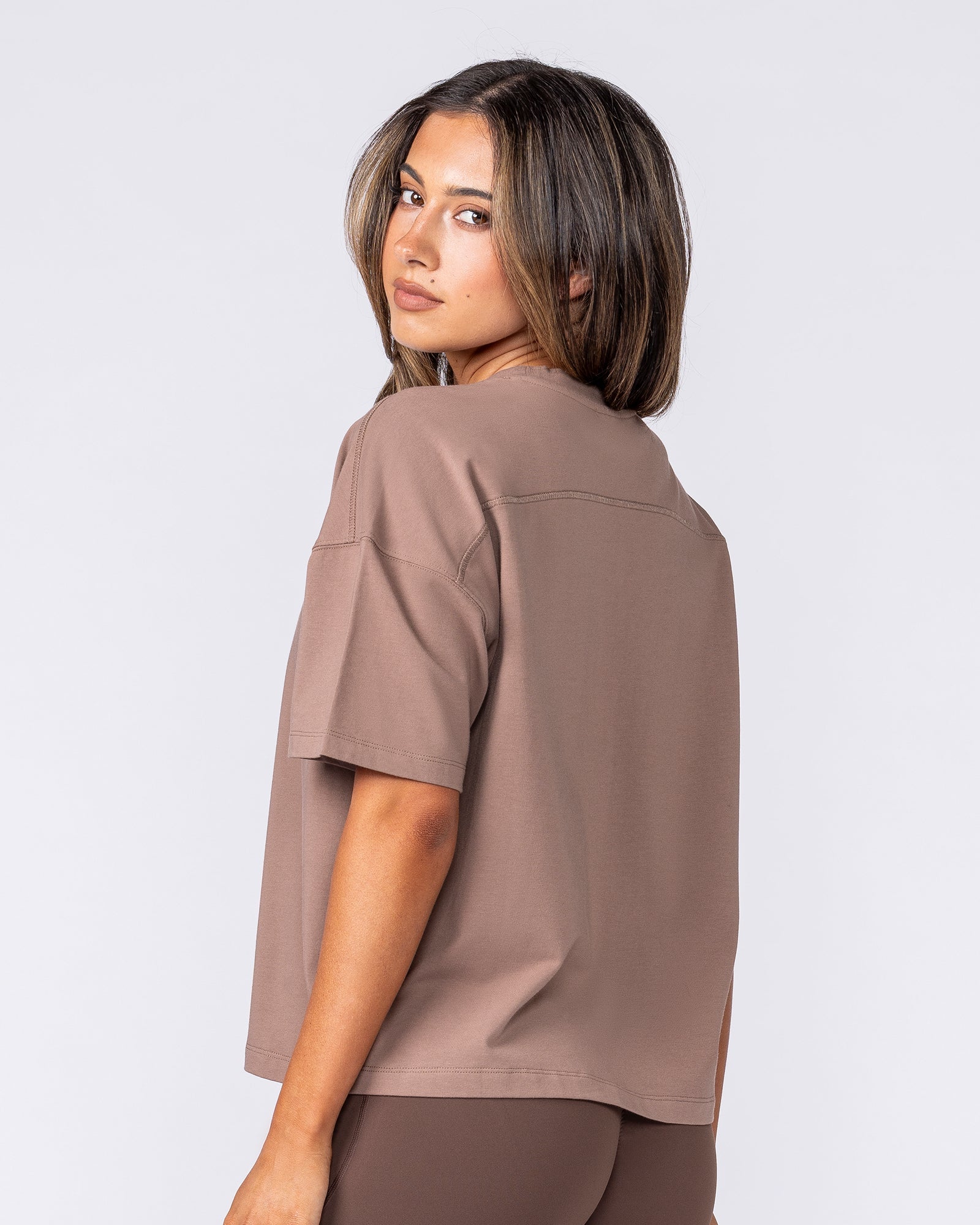 Muscle Nation Shorts Classic Boxy Tee - Cookie