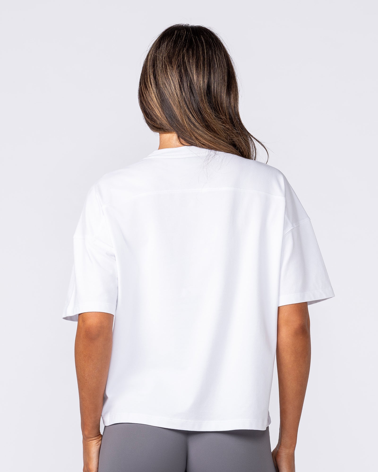 Muscle Nation Shorts Classic Boxy Tee - White