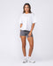 Muscle Nation Shorts Classic Boxy Tee - White