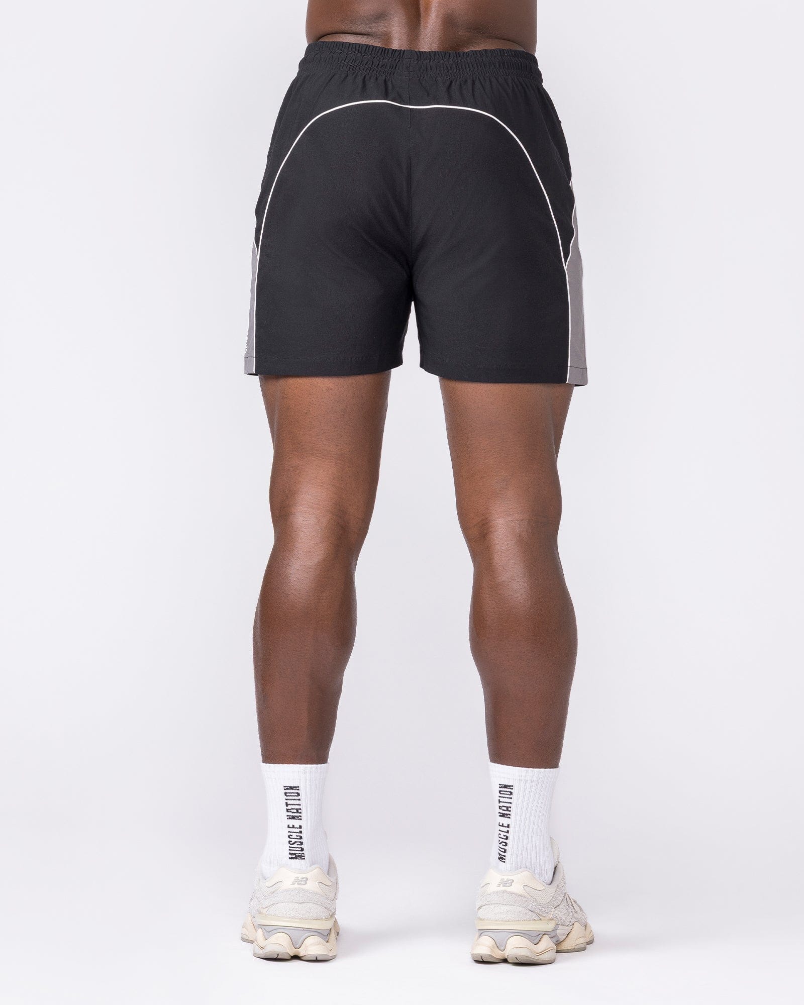 Muscle Nation Shorts Command Windbreaker Shorts - Black