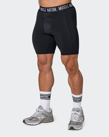 Muscle Nation Shorts Core 8" Training Shorts - Black