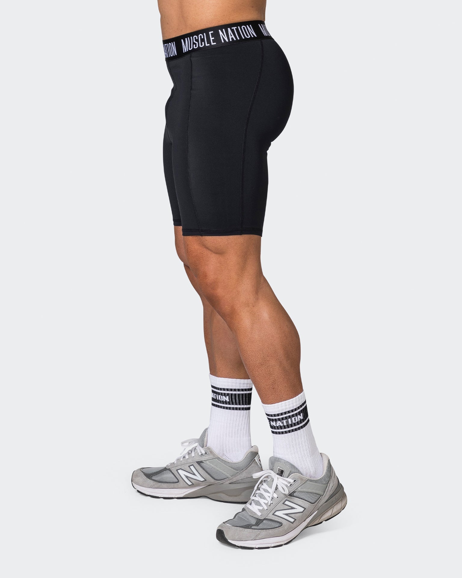 Muscle Nation Shorts Core 8" Training Shorts - Black
