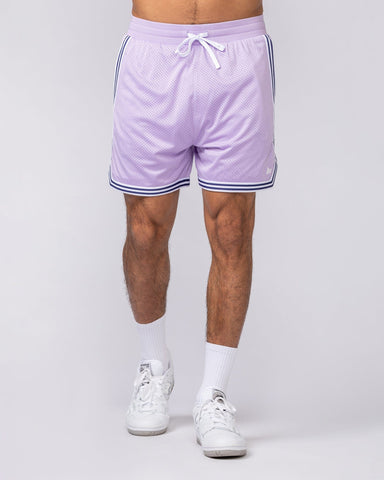 Muscle Nation Shorts Courtside Basketball 5" Shorts - Lavender
