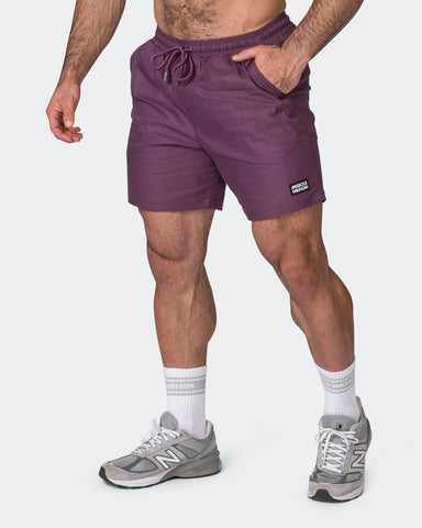 Muscle Nation Shorts Daily 6" Shorts - Blackberry