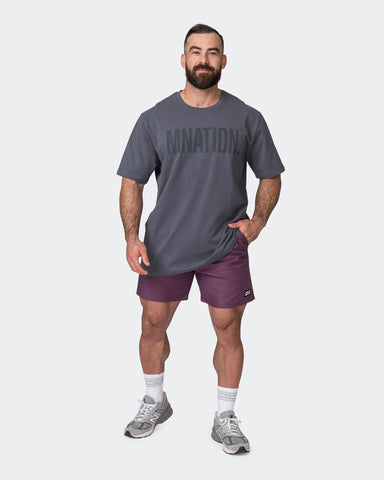Muscle Nation Shorts Daily 6" Shorts - Blackberry