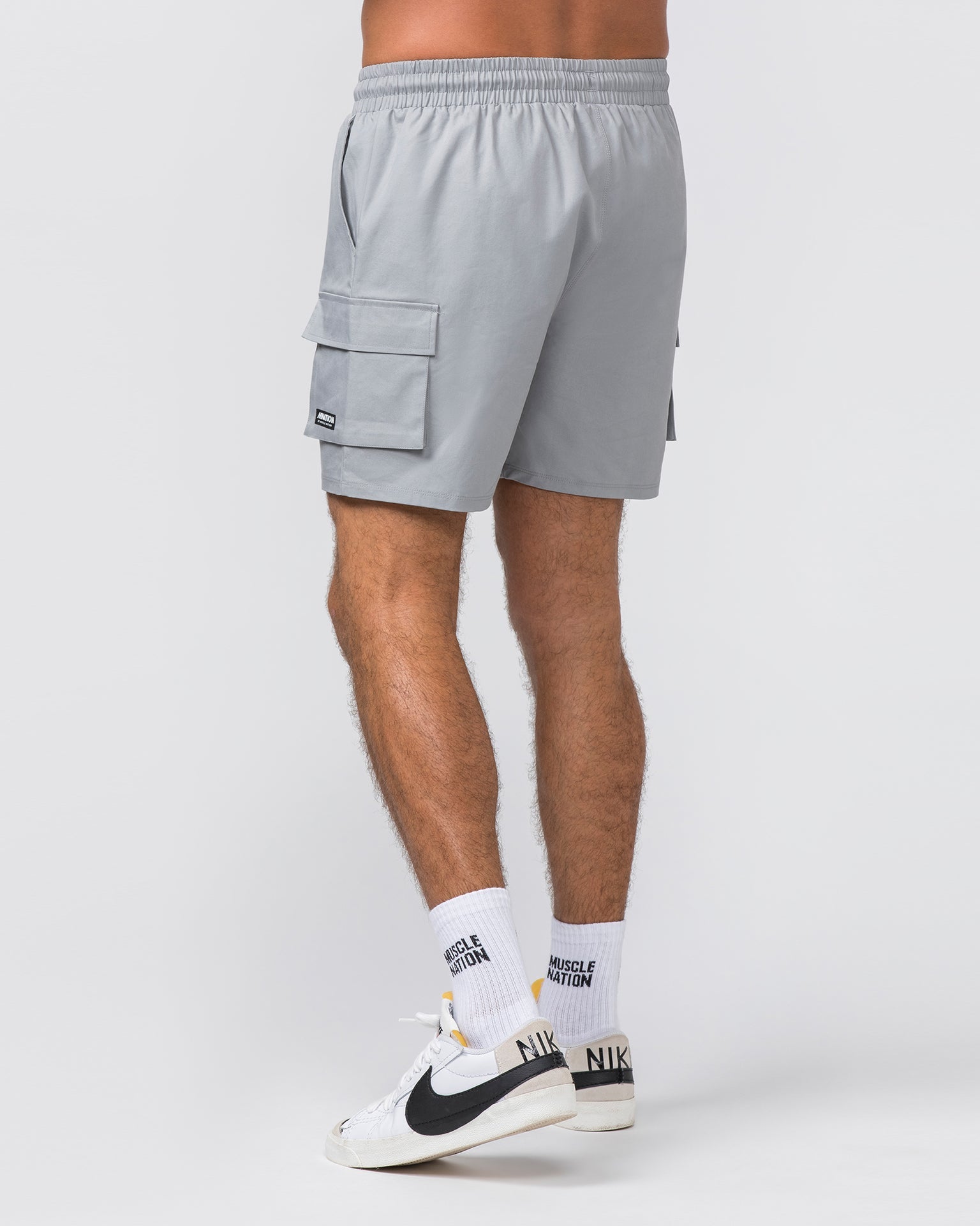 Muscle Nation Shorts Daily Cargo 5'' Shorts - Jet Grey