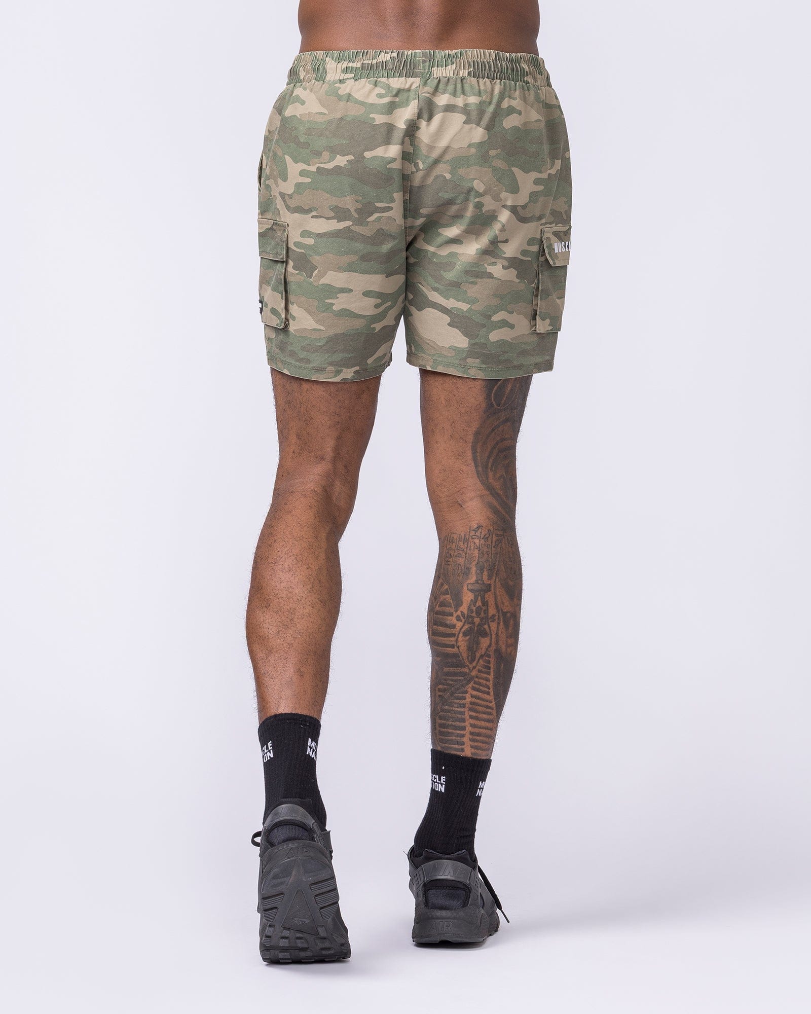 Muscle Nation Shorts Daily Cargo 5" Shorts - Washed Camo