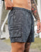 Muscle Nation Shorts Daily Cargo 5" Shorts - Washed Tree Camo Monochrome