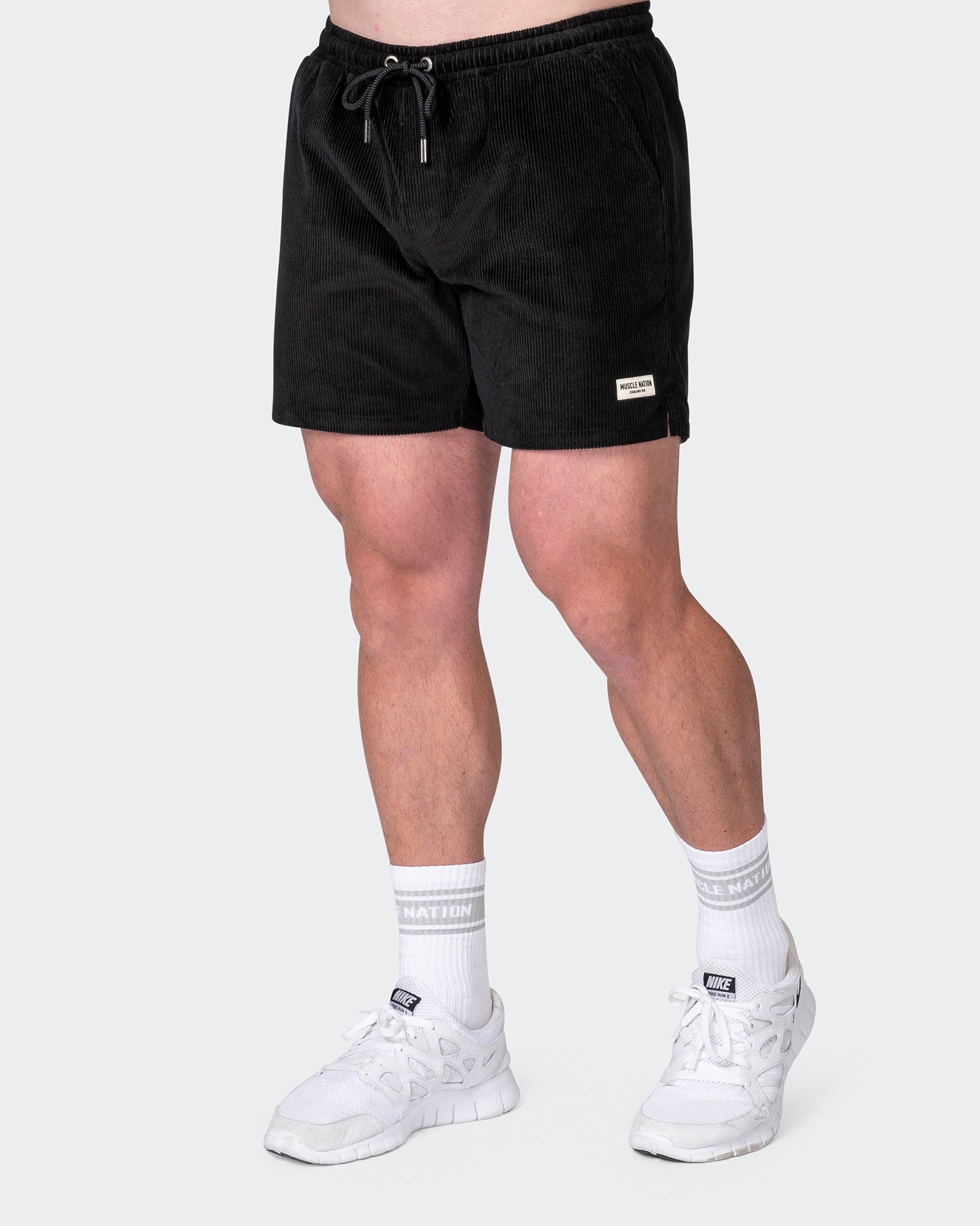 Muscle Nation Shorts Daily Corduroy Shorts - Black