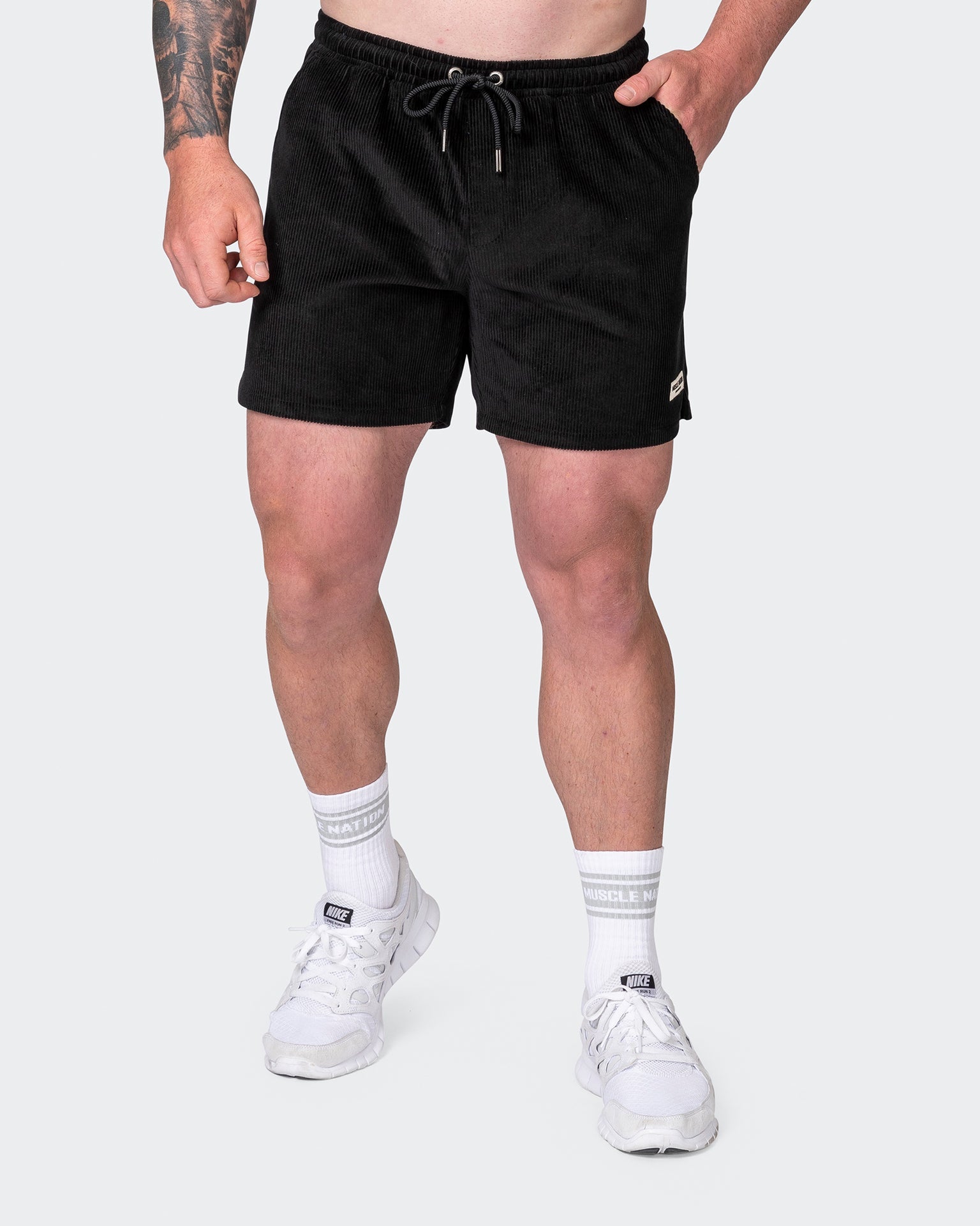 Muscle Nation Shorts Daily Corduroy Shorts - Black