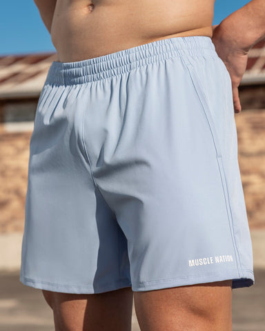 Muscle Nation Shorts Essential Active 5" Shorts - Aero Blue